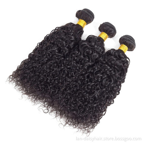 Afro kinky curly 3 bundles with closure peruvian human hair bundles with closure hair weave bundles with closure